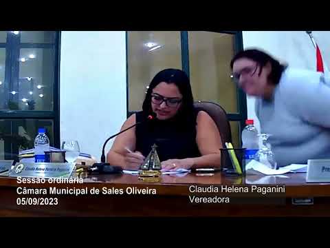 Sessão ordinária Câmara de Sales Oliveira - 05/09/2023