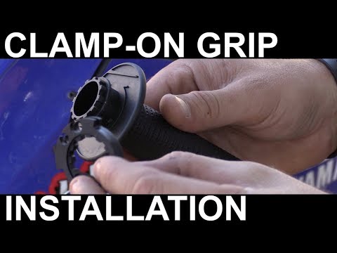 Pro Taper Clamp On Grip Install at Milestone MX Park with Suburban Delinquent