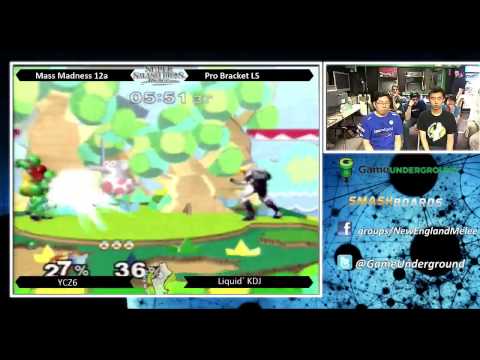 Mass Madness 12a - Ycz6 vs Liquid`KDJ SSBM Pro Bracket Losers Semis