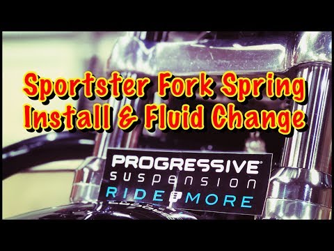 Sportster Fork Spring Install and Fluid Change
