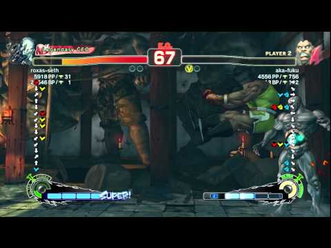 SSF4 AE Ver. 2012: roxas-seth [Seth] vs. aka-fuku [Balrog] - PSN Ranked Match