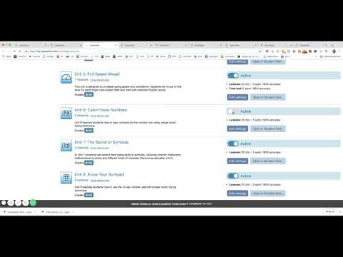Typetastic Teacher Dashboard Overview