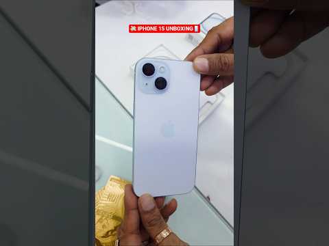 IPHONE 15 UNBOXING VIDEO 😲📱 #iphone #iphone15 #unboxing #shorts
