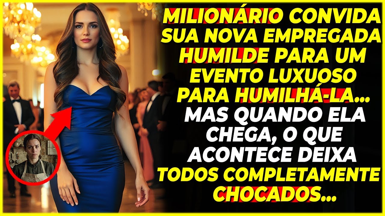 🔴MILIONÁRIO CONVIDA SUA EMPREGADA HUMILDE PARA EVENTO LUXUOSO, MAS O QUE ACONTECE CHOCA TODOS!