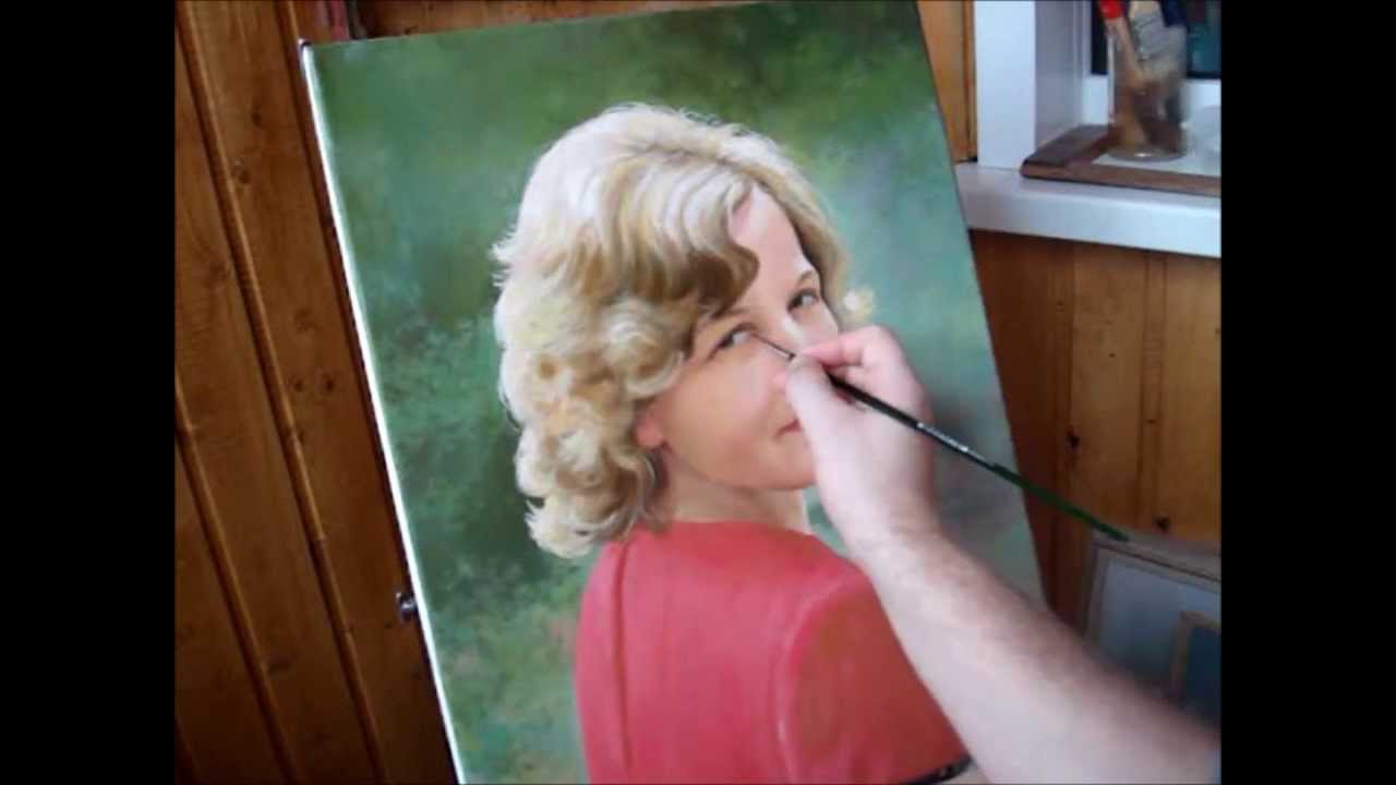 Beautiful Oil painting portrait Demo by Yakov Dedyk