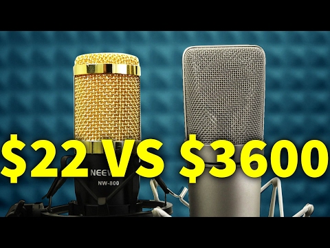 $22 MICROPHONE VS $3600 MICROPHONE