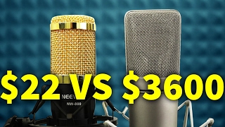 $22 MICROPHONE VS $3600 MICROPHONE | Andrew Huang