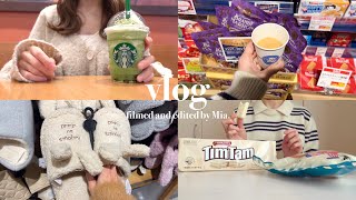 〔vlog〕美味しいご褒美多めな主婦の日常vlog🐏|カルディ購入品☕️|スタバ|冬服