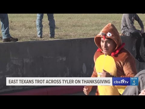 East Texans work up an appetite at annual Tyler Turkey Trot - YouTube