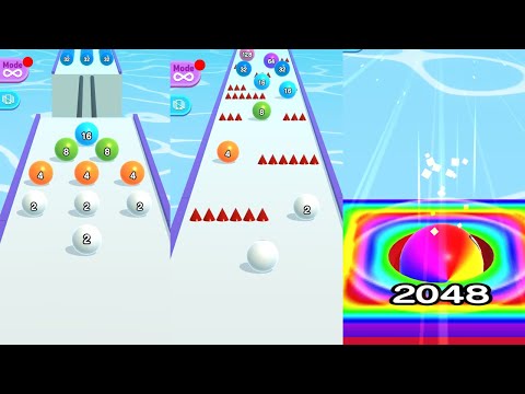 Satisfying & Relaxing Mobile Games: BallRun 2048, Pop Tube Run, Jelly Run 2048, Level Up Balls,..