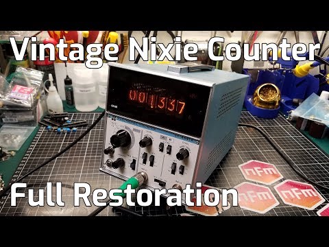 Nixie Tube VP-4541A Frequency Counter Restoration