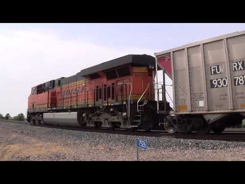 Two BNSF Coal Trains with Executive MACs