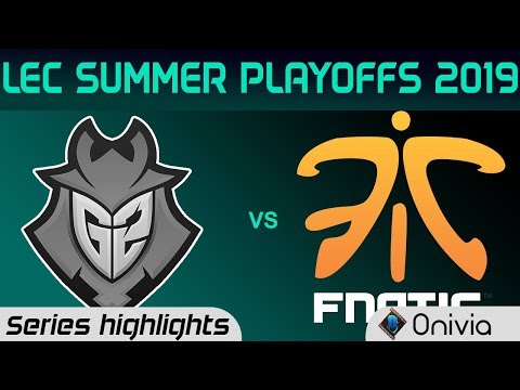 G2 vs FNC Series Highlights LEC Summer 2019 Playoffs G2 Esports vs Fnatic LEC Highlights By Onivia