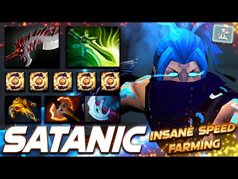 Satanic Anti-Mage Insane Speed Farming - Dota 2 Pro Gameplay [Watch & Learn]