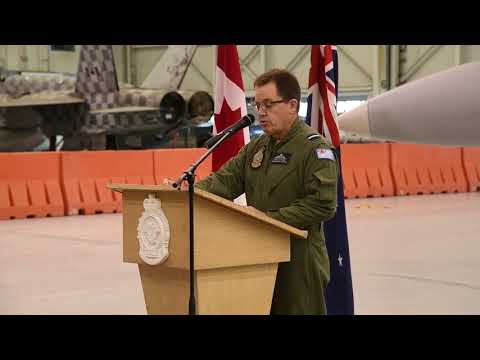 Official F/A-18 Hornet Hand Over at Cold Lake Canada 2019.