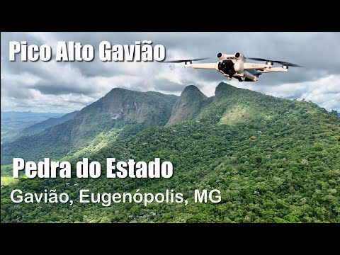 Pedra do Estado e Gavião, Eugenópolis, MG. Imagens aéreas com drone DJI Mini 3. 