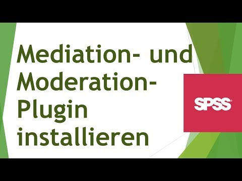 Mediation und Moderation in SPSS - PROCESS von Hayes installieren