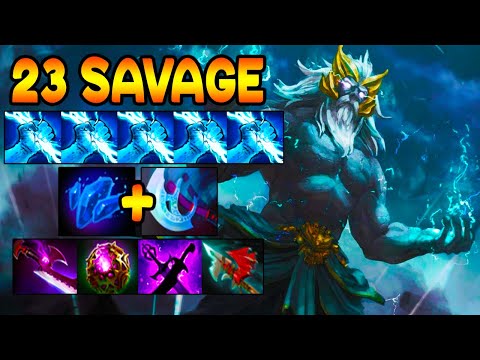 CARRY ZEUS 23 SAVAGE - INTENSE TEAM FIGHT - DOTA 2 GAMEPLAY