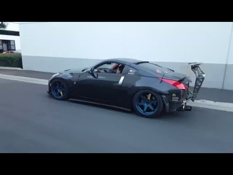 Street Faction "Typhon" Chassis Mount Wing on a 350z