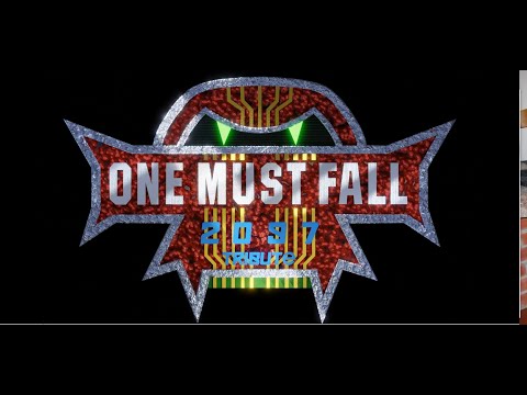 One Must Fall 2097 tribute main menu and logo animated in Blender
