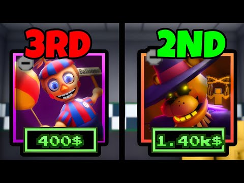 RANKING ALL BOOSTER UNITS in Roblox Five Nights TD (FNTD)