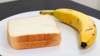 Banana French Toast l Bread Banana Toast l Easy Evening Snack l Easy Breakfast l Kids Tiffin