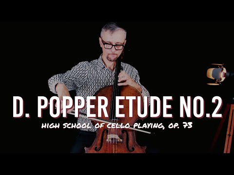 D. Popper Cello Etude No.2 High School of Cello Playing Op. 73 | Fast and Slow Tempo