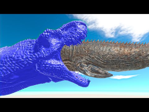 Baby Mosasaurus Death Fall - Animal Revolt Battle Simulator
