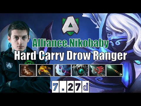 [COMEBACK] Drow Ranger | Alliance.Nikobaby | Hard Carry Drow Ranger| 7.27d Gameplay Highlights