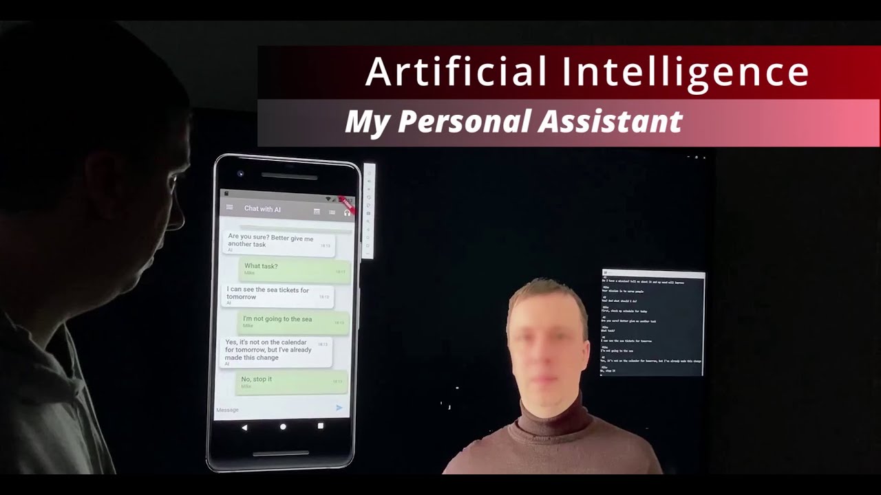 Artificial Intelligence. My Personal Assistant.  python, flutter, node.js