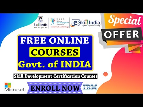 NSDC Skill India Free Online Certification Courses - Skill ... - YouTube