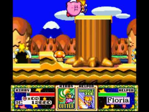 Let's Co-Op Kirby Superstar PT8 - Escape the Halberd!