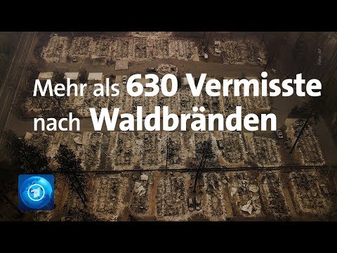 Waldbrände in Kalifornien: Mehr als 630 Vermisste