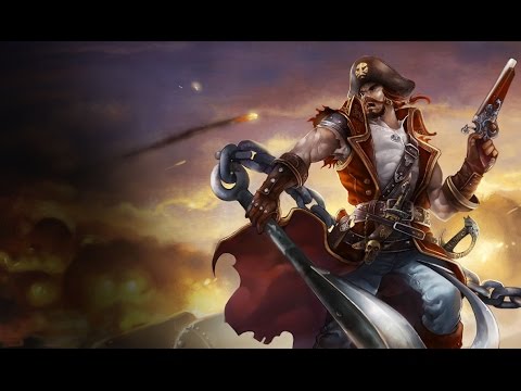 SKT T1 Faker - Gangplank vs Twisted Fate - Mid (Season 5 Patch 5.16 Kr Solo Q)