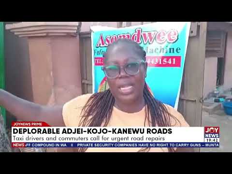 Deplorable Adjei-Kojo-Kanewu roads: Taxi drivers and commuters call for urgent road repairs.