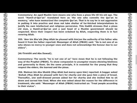 Chapter 44 Revering the Scholars and Elders, Preferring them to others and raising their Status