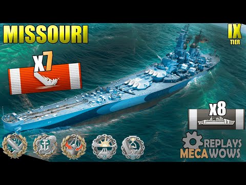 Missouri 7 Kills & 214k Damage | World of Warships Gameplay 4k