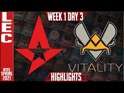 AST vs VIT Highlights | LEC Spring 2021 W1D3 | Astralis vs Vitality