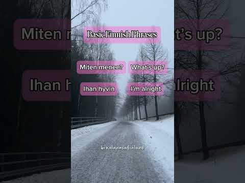 Finnish phrases you must know! || Learn Finnish🇫🇮 #finnish #finland  #workinfinland #learnfinnish