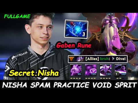 Nisha Void Spirit 7.30 MIDLANE - Ready To Carry Team Secret in TI 10 Dota 2 Perspective Fullgame