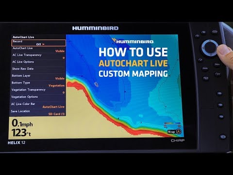 Humminbird HELIX How to Use AutoChart Live Custom Mapping