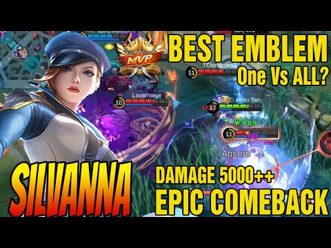 Silvana Best Emblem Full Damage Build For Late Game - Silvanna Best Build 2022 ~ MLBB