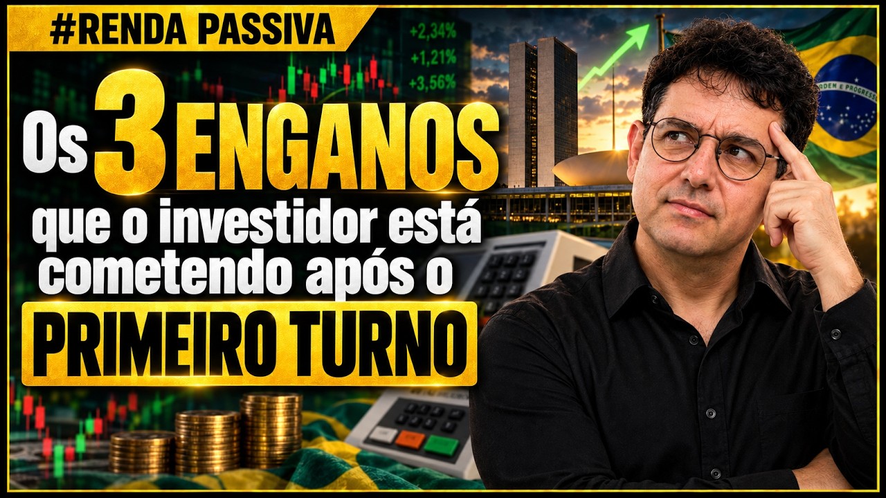 Os 3 ENGANOS que o investidor está cometendo após o PRIMEIRO TURNO