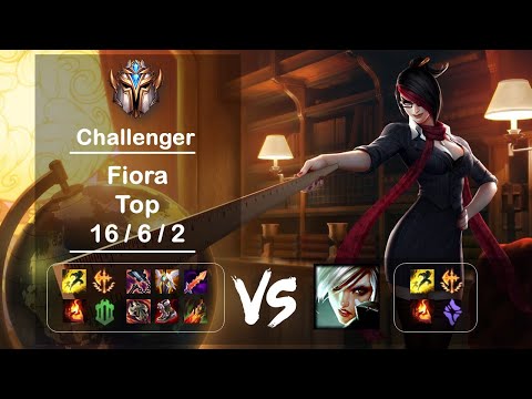 Top Fiora vs Riven KR Challenger Patch 12.8