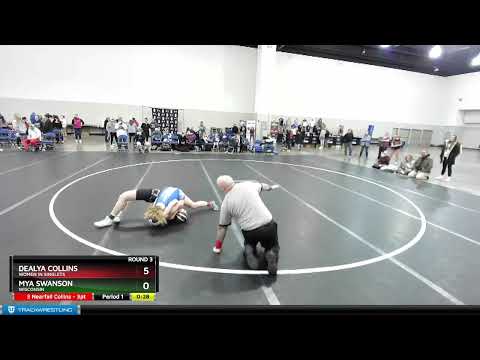 118-126 Lbs Round 3 - Dealya Collins, Women In Singlets Vs Mya Swanson, Wisconsin E10f