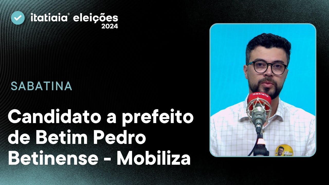 CANDIDATO A PREFEITO DE BETIM, PEDRO BETINENSE (MOBILIZA) É ENTREVISTADO POR JORNALISTAS DA ITATIAIA