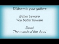 Wumpscut - The March Of The Dead Lyrics