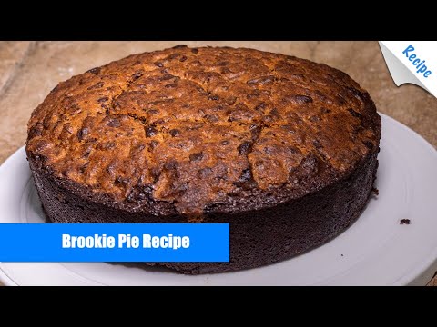 Brownies & Cookies together - Brookie Pie Recipe (English)