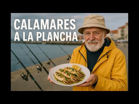CALAMARES A LA PLANCHA,  Tapa de chipirones