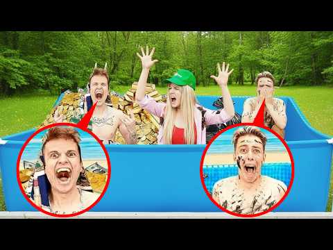 URGENTE!! RICO vs POBRE NA PISCINA! DESAFIO